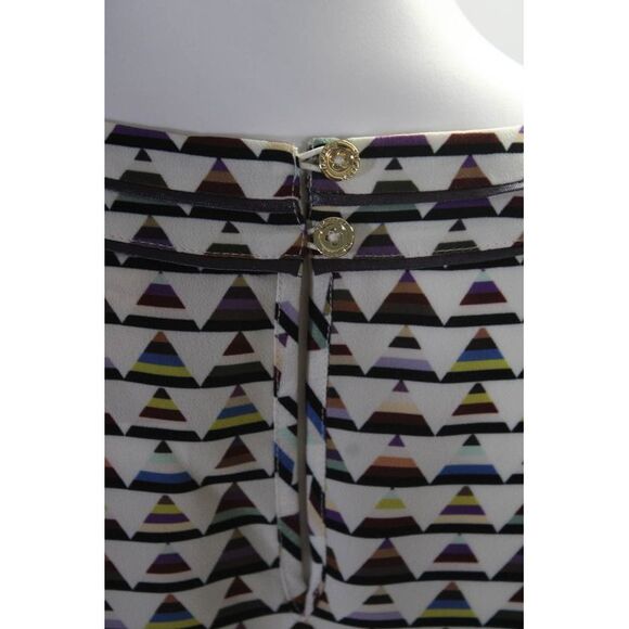 Ted Baker Womens 3/4 Sleeve Geometric Print Shift Dress Multicolor Size 3 - Picture 4 of 6
